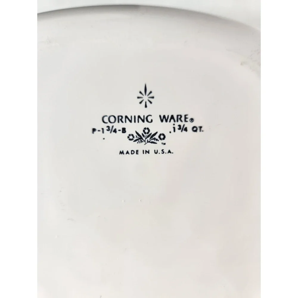 Vtg Corning Ware Blue Cornflower 10